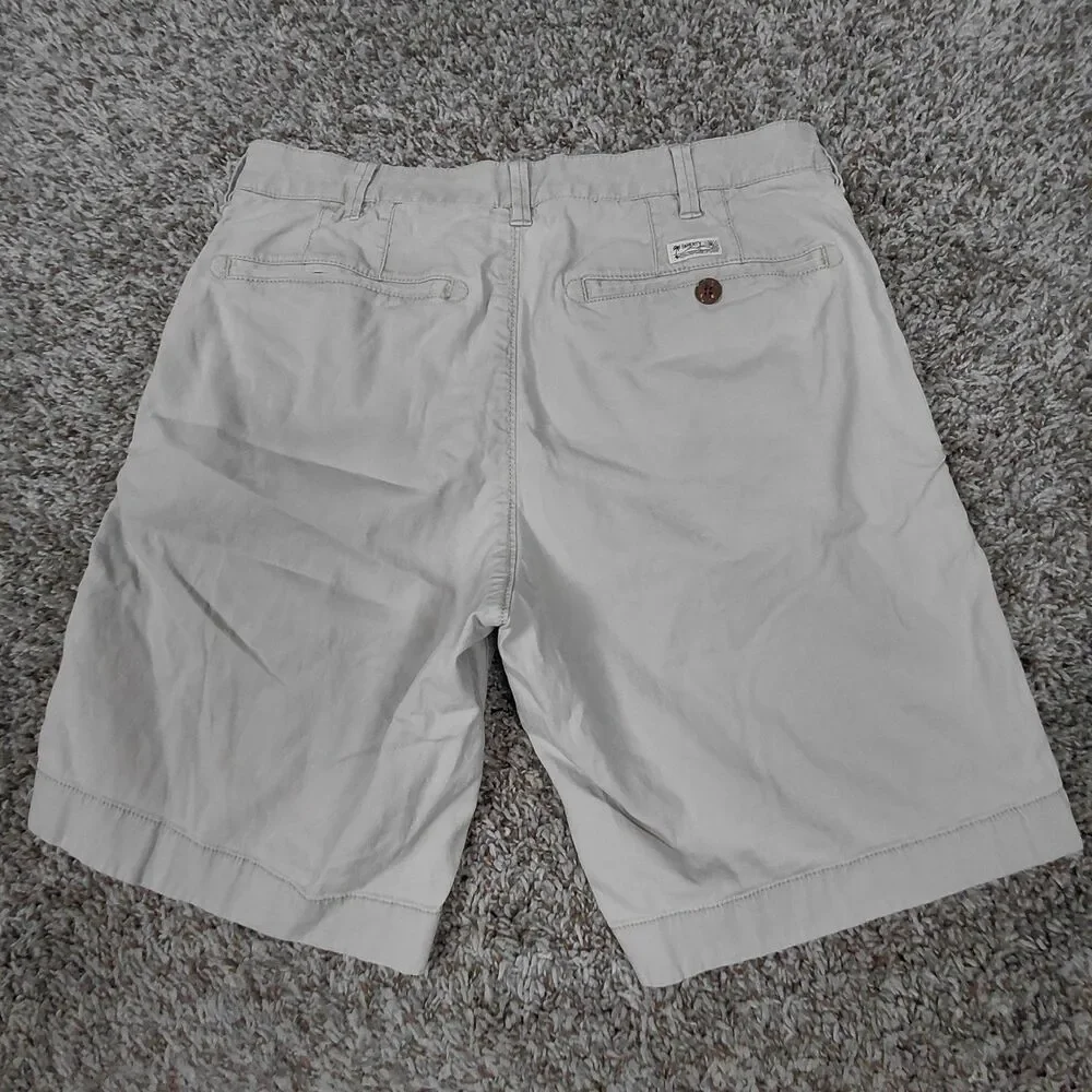 Faherty Shorts Mens 31 Beige Chino Hiking Stretch 8.5